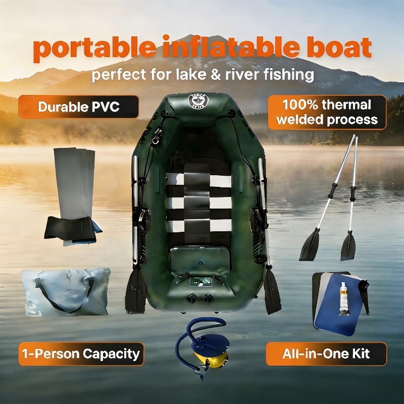 Fishing Boat Inflatable - Bote de Pesca Inflable Económico para