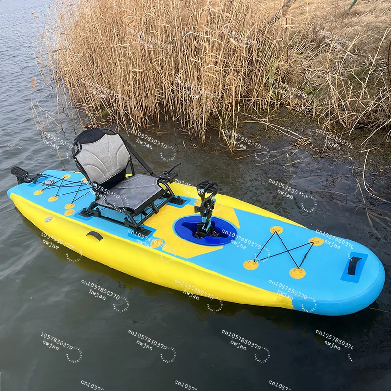 Fishing Boat Inflatable - Kayak Inflable con Pedales y Logotipo